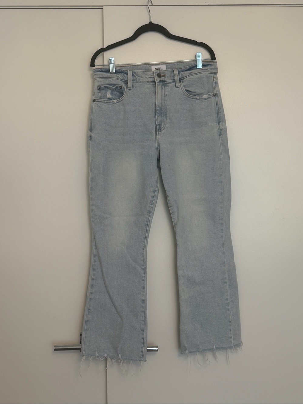 Pistola Light Wash Raw Hem Women's Jeans